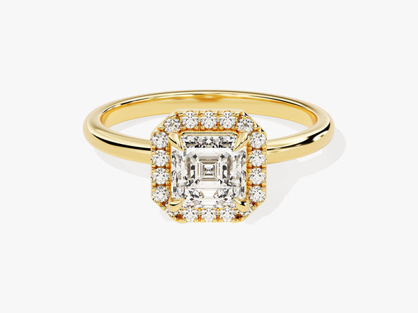 Asscher Halo Diamond Engagement Ring (1.00 CT)