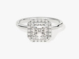 Asscher Halo Lab Grown Diamond Engagement Ring (1.50 CT)