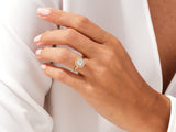 Asscher Halo Moissanite Engagement Ring (1.50 CT)