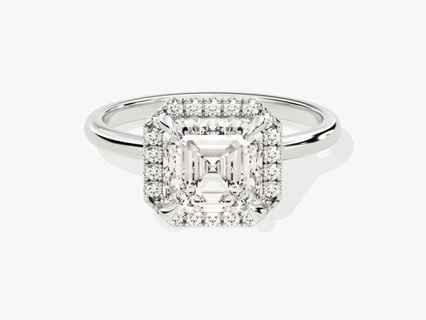 Asscher Halo Diamond Engagement Ring (2.00 CT)
