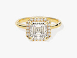 Asscher Halo Diamond Engagement Ring (2.00 CT)