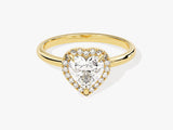 Heart Halo Lab Grown Diamond Engagement Ring (1.00 CT)