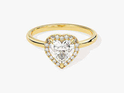 Heart Halo Diamond Engagement Ring (1.00 CT)