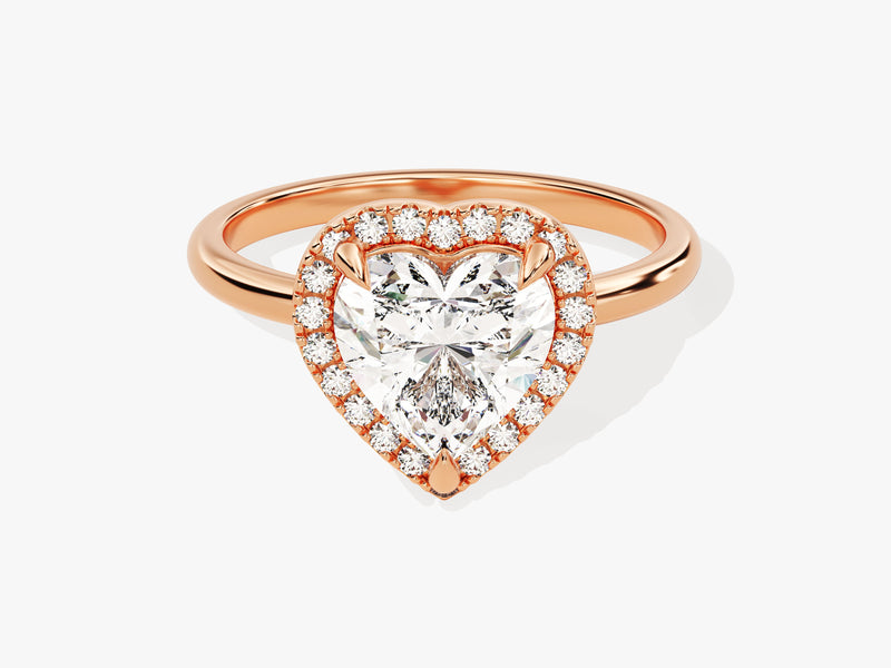 Heart Halo Diamond Engagement Ring (2.00 CT)