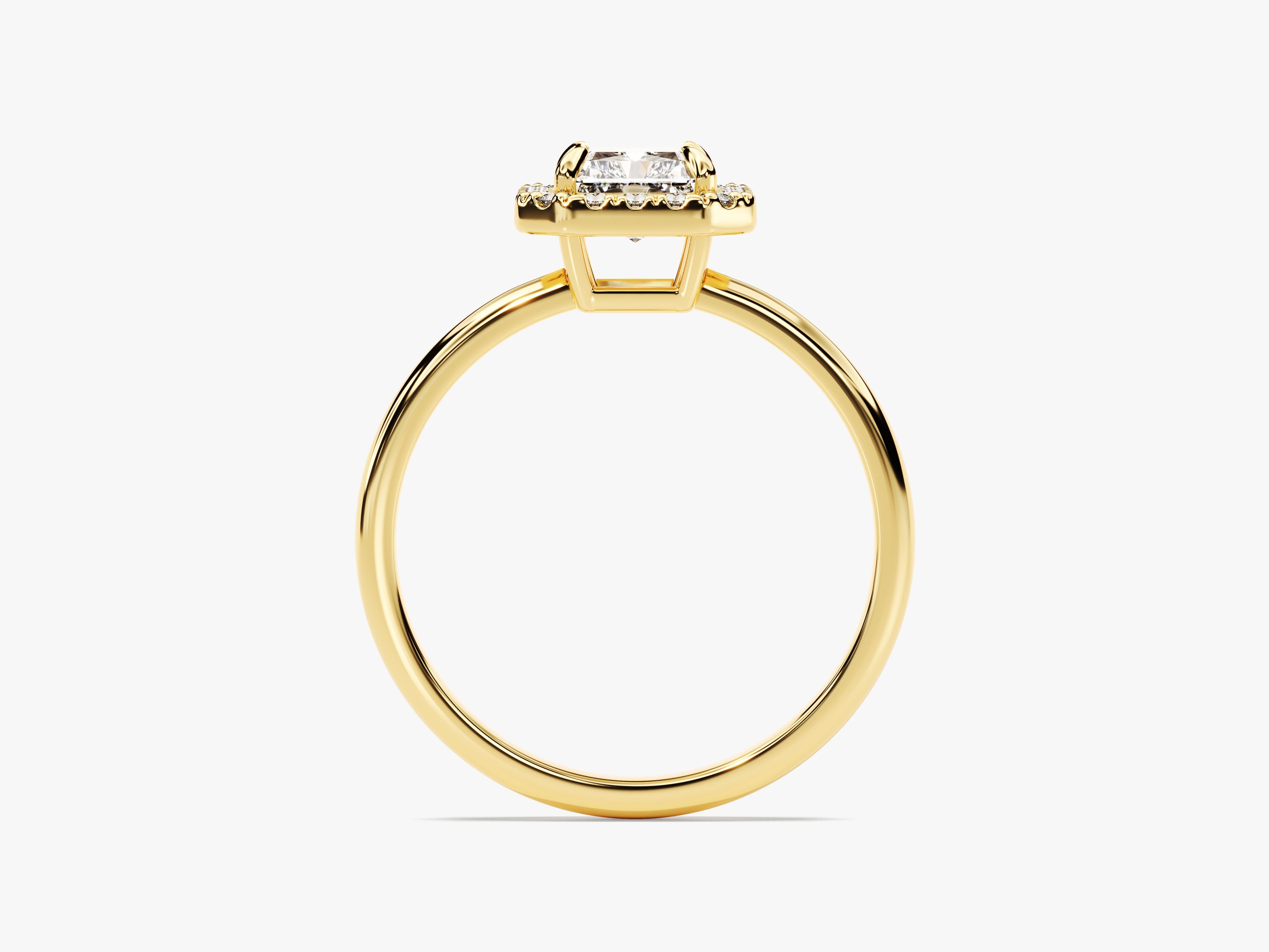 Radiant Halo Diamond Engagement Ring (1.00 CT)