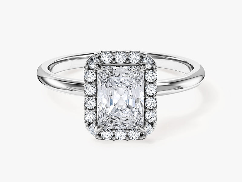 Radiant Halo Moissanite Engagement Ring (1.00 CT)
