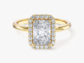 Radiant Halo Lab Grown Diamond Engagement Ring (1.50 CT)