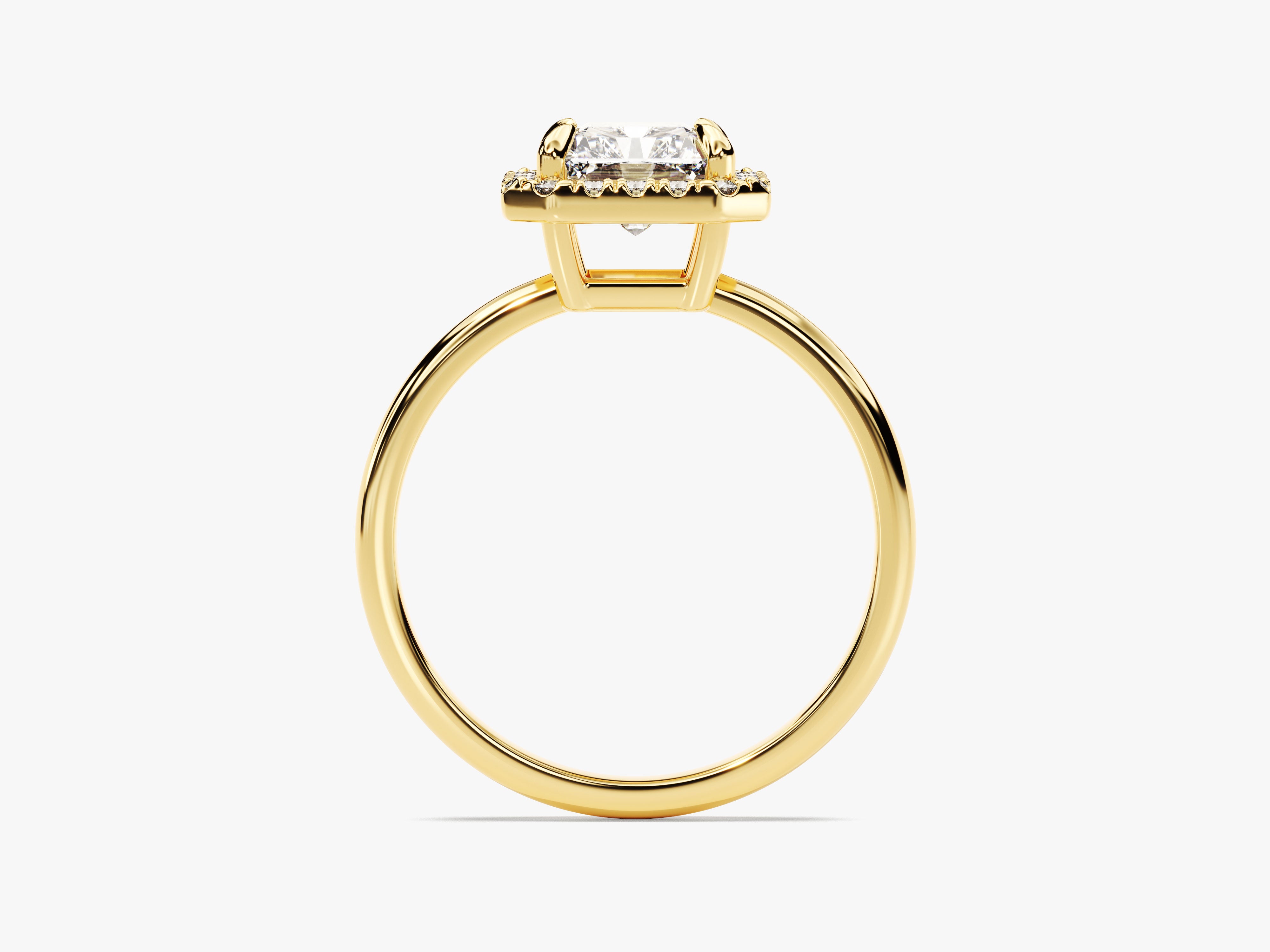 Radiant Halo Moissanite Engagement Ring (2.00 CT)