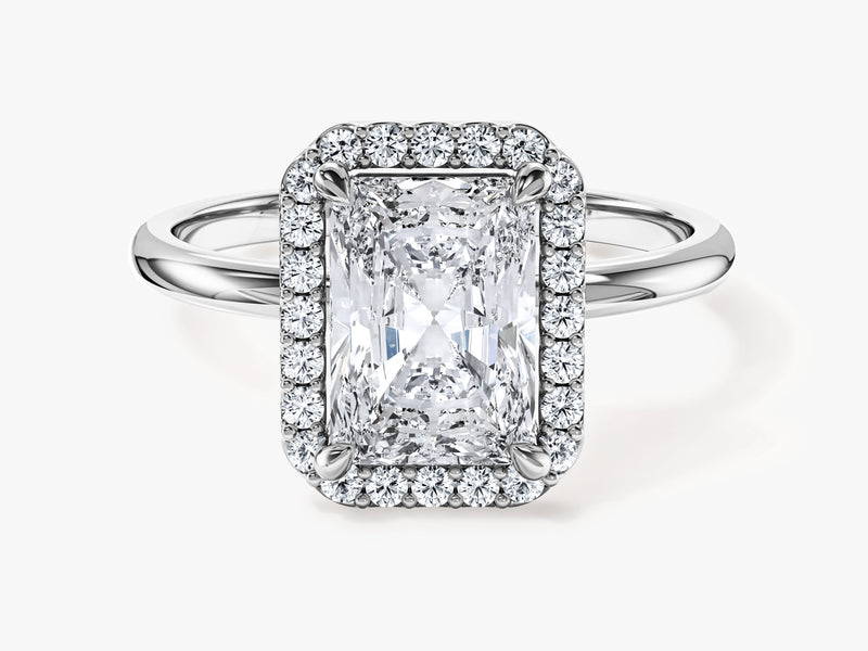 Radiant Halo Moissanite Engagement Ring (2.00 CT)