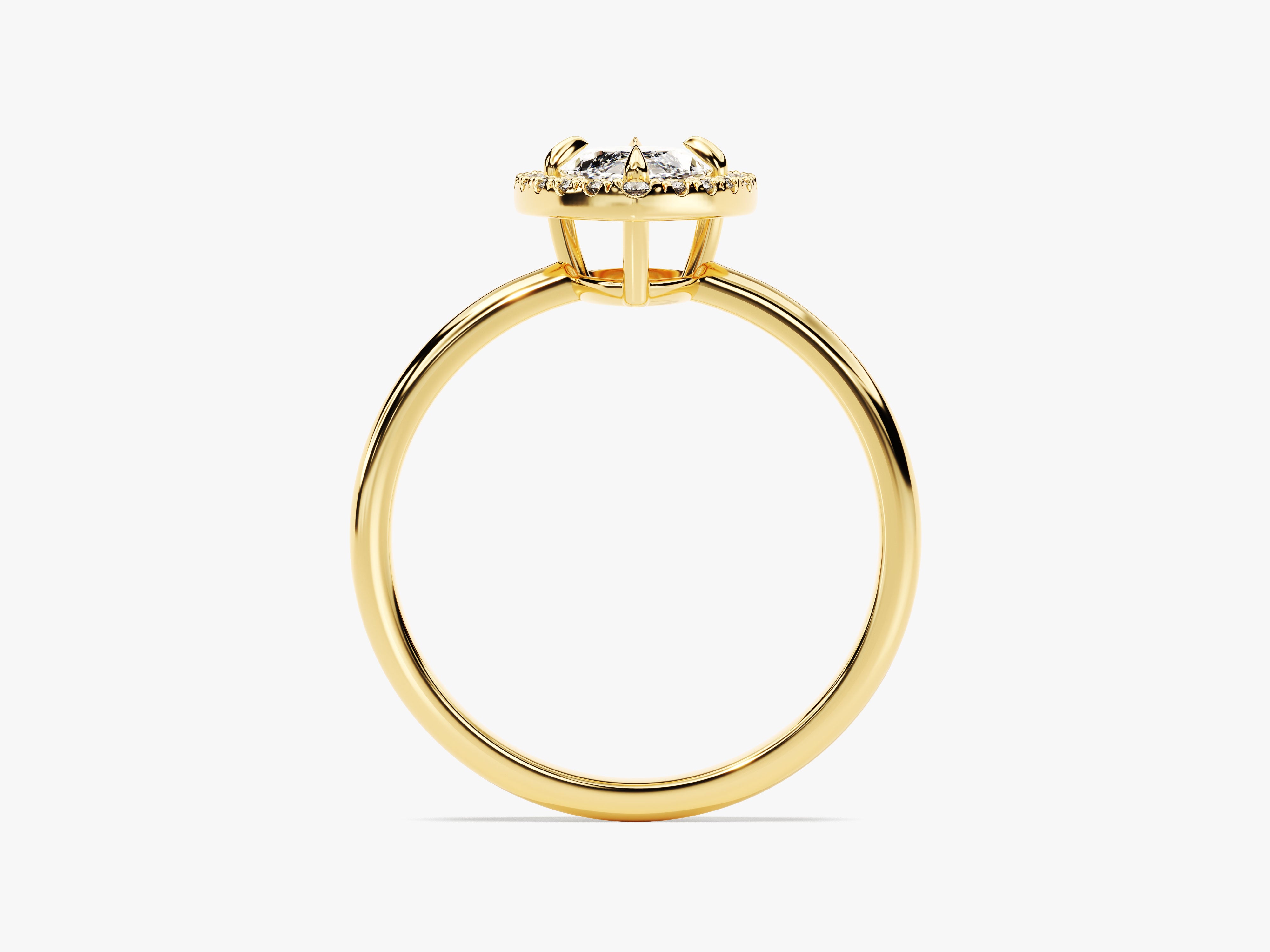 Marquise Halo Moissanite Engagement Ring (1.00 CT)