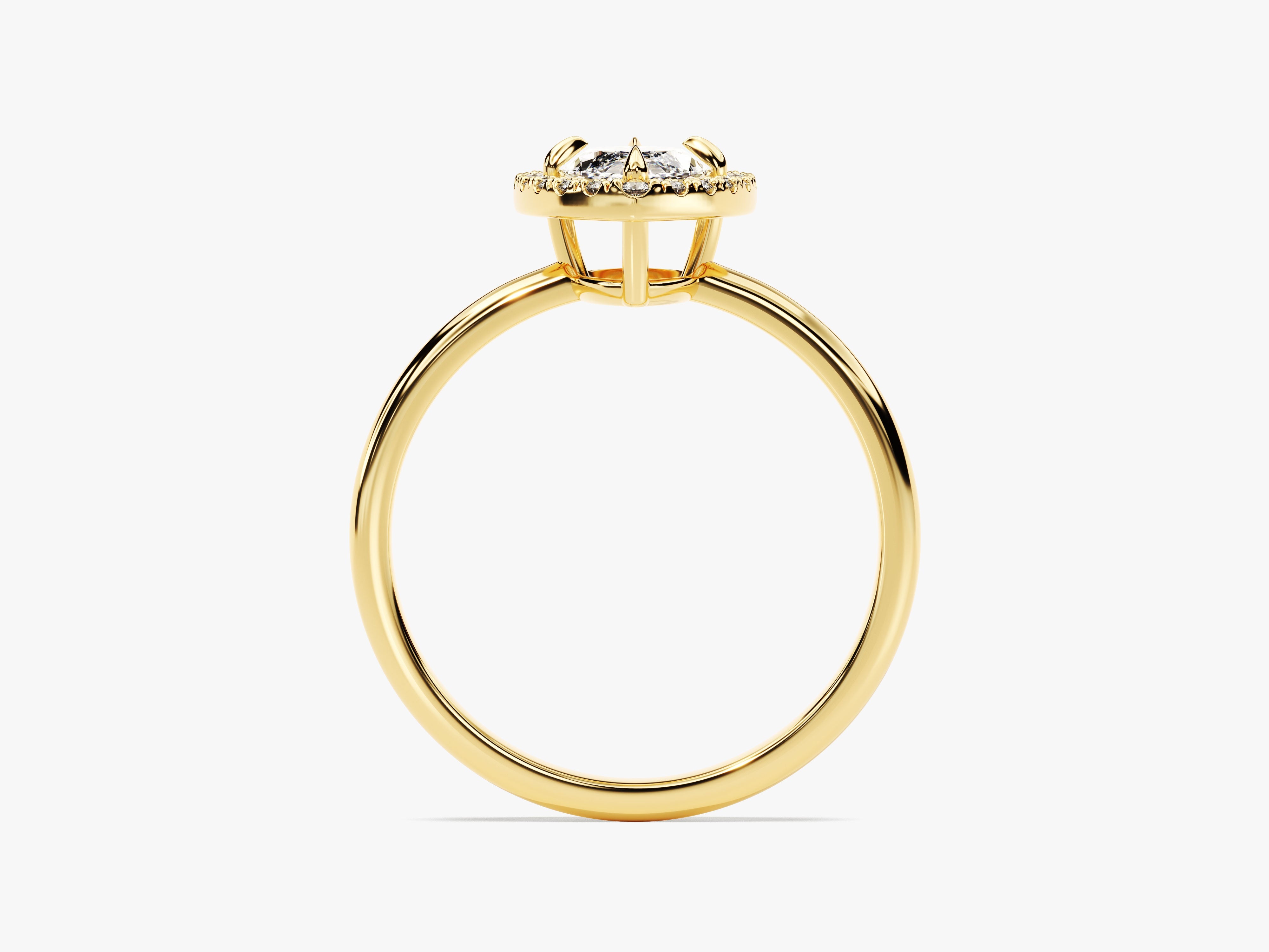 Marquise Halo Lab Grown Diamond Engagement Ring (1.00 CT)