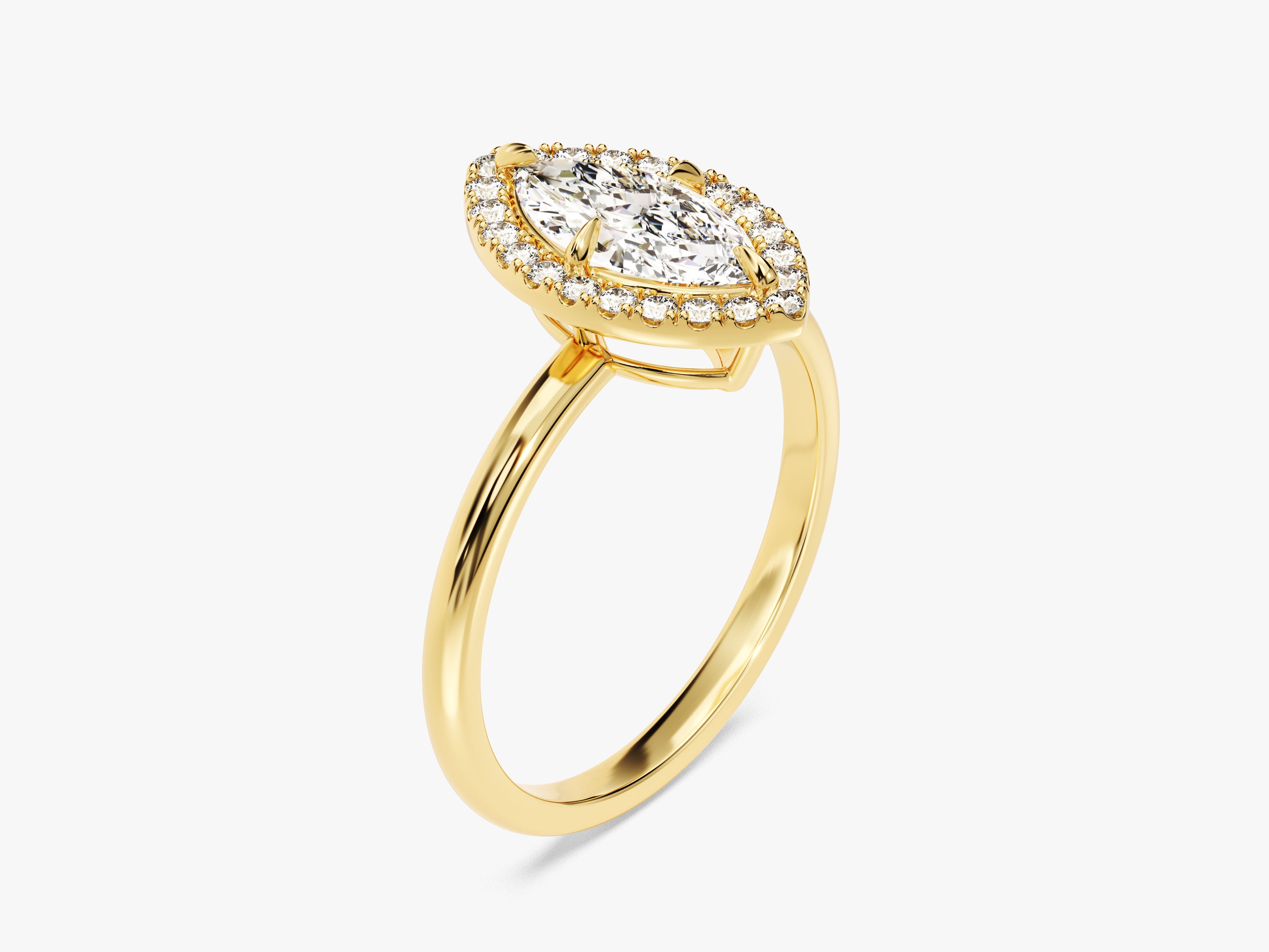 Marquise Halo Diamond Engagement Ring (1.00 CT)