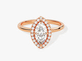 Marquise Halo Diamond Engagement Ring (1.00 CT)