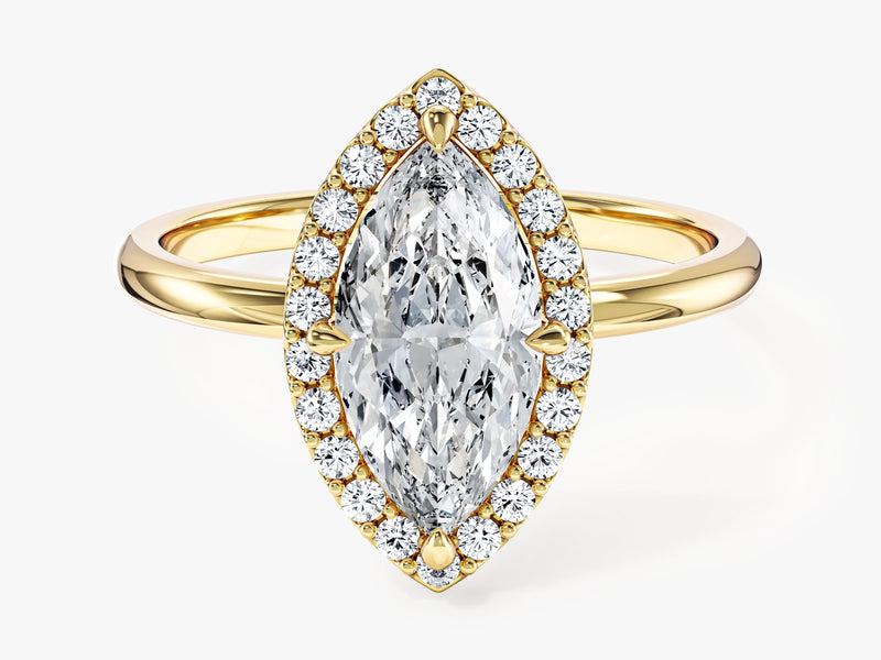 Marquise Halo Lab Grown Diamond Engagement Ring (1.50 CT)