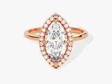 Marquise Halo Diamond Engagement Ring (2.00 CT)