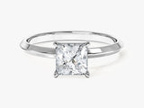 Knife Edge Princess Lab Grown Diamond Engagement Ring (1.00 CT)