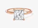 Knife Edge Princess Lab Grown Diamond Engagement Ring (1.50 CT)