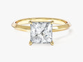 Knife Edge Princess Lab Grown Diamond Engagement Ring (1.50 CT)