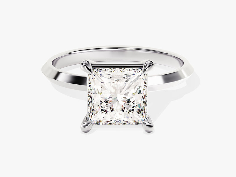 Knife Edge Princess Diamond Engagement Ring (2.00 CT)