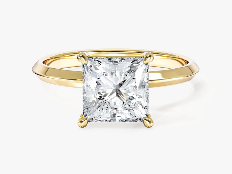 Knife Edge Princess Moissanite Engagement Ring (2.00 CT)
