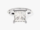 Knife Edge Princess Moissanite Engagement Ring (3.00 CT)