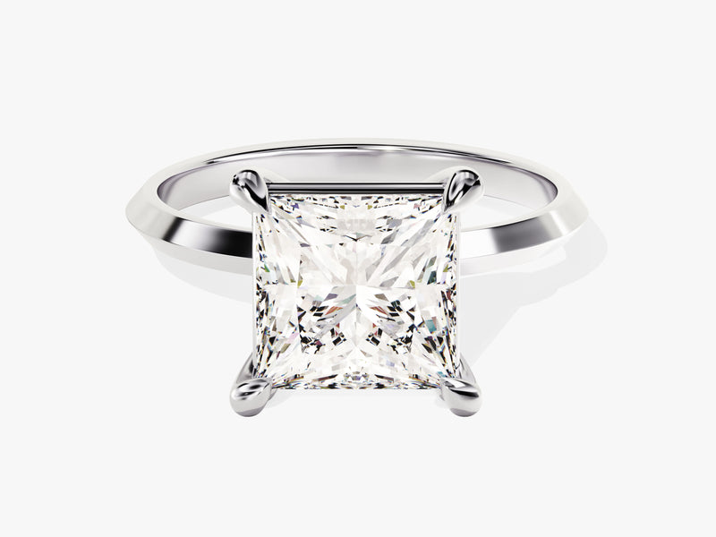 Knife Edge Princess Moissanite Engagement Ring (3.00 CT)