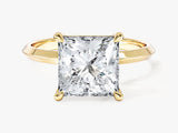 Knife Edge Princess Moissanite Engagement Ring (3.00 CT)