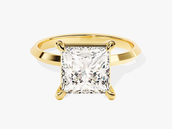 Knife Edge Princess Moissanite Engagement Ring (3.00 CT)