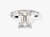 Emerald cut diamond ring, fine jewelry, luxury engagement ring