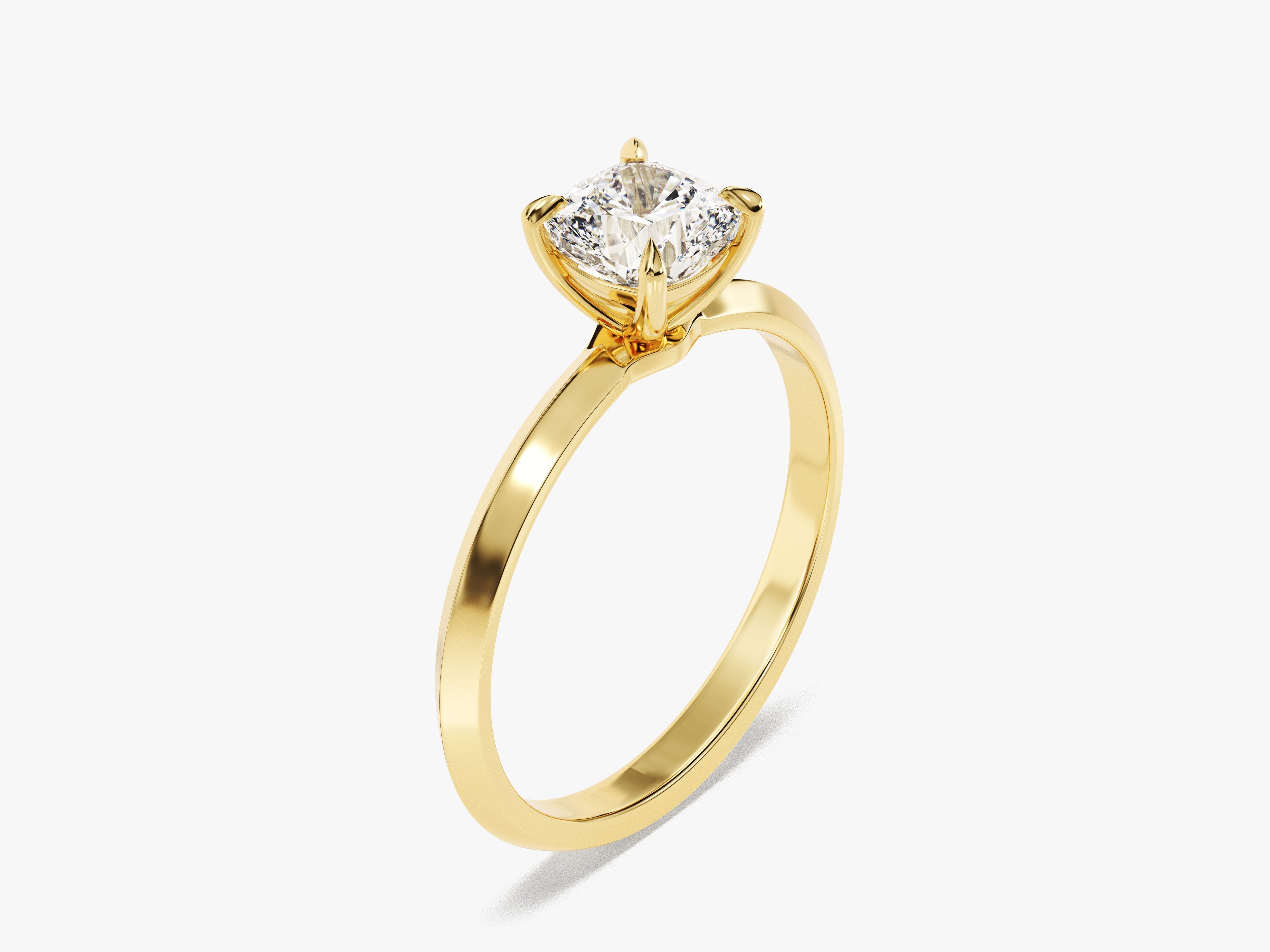 Knife Edge Cushion Diamond Engagement Ring (1.00 CT)