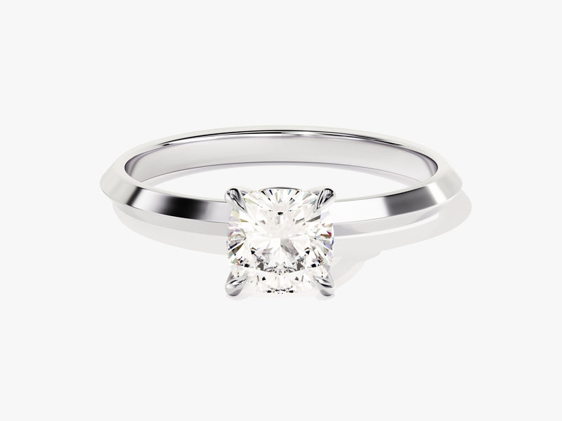 Knife Edge Cushion Diamond Engagement Ring (1.00 CT)