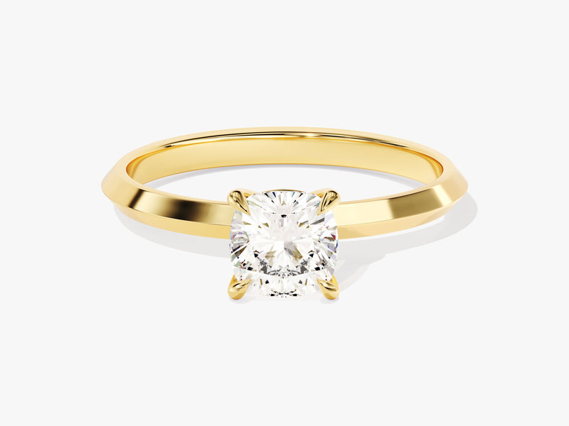 Knife Edge Cushion Diamond Engagement Ring (1.00 CT)