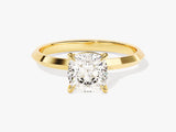 Knife Edge Cushion Lab Grown Diamond Engagement Ring (1.50 CT)