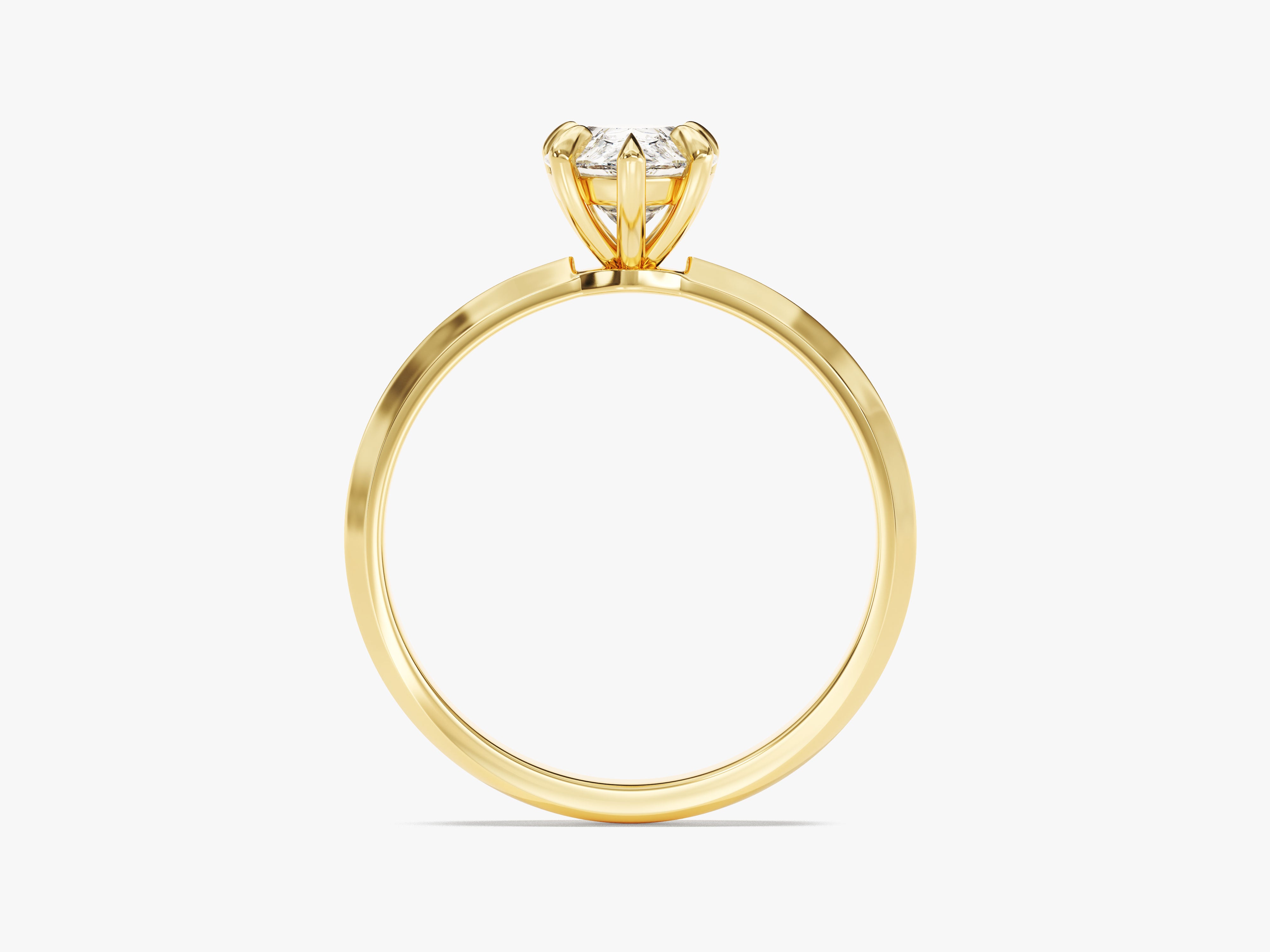 Gold diamond engagement ring from jewelry company