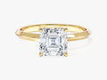 Knife Edge Asscher Moissanite Engagement Ring (1.50 CT)