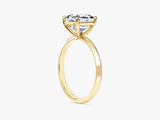 Knife Edge Asscher Moissanite Engagement Ring (2.00 CT)