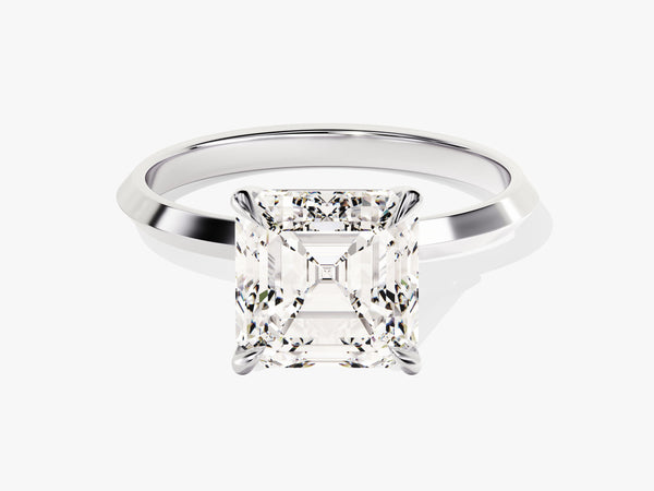 Asscher cut diamond engagement ring, luxury jewelry