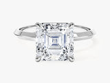 Knife Edge Asscher Lab Grown Diamond Engagement Ring (3.00 CT)