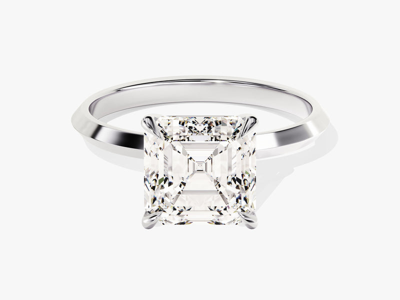Emerald cut diamond ring, luxury jewelry, engagement ring