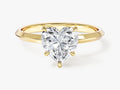 Knife Edge Heart Moissanite Engagement Ring (1.50 CT)