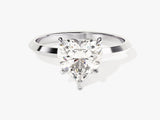 Knife Edge Heart Diamond Engagement Ring (2.00 CT)