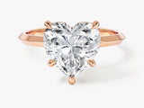 Knife Edge Heart Lab Grown Diamond Engagement Ring (3.00 CT)