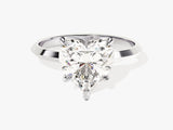Heart-shaped diamond engagement ring from a jewelry company
