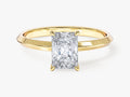Knife Edge Radiant Lab Grown Diamond Engagement Ring (1.00 CT)