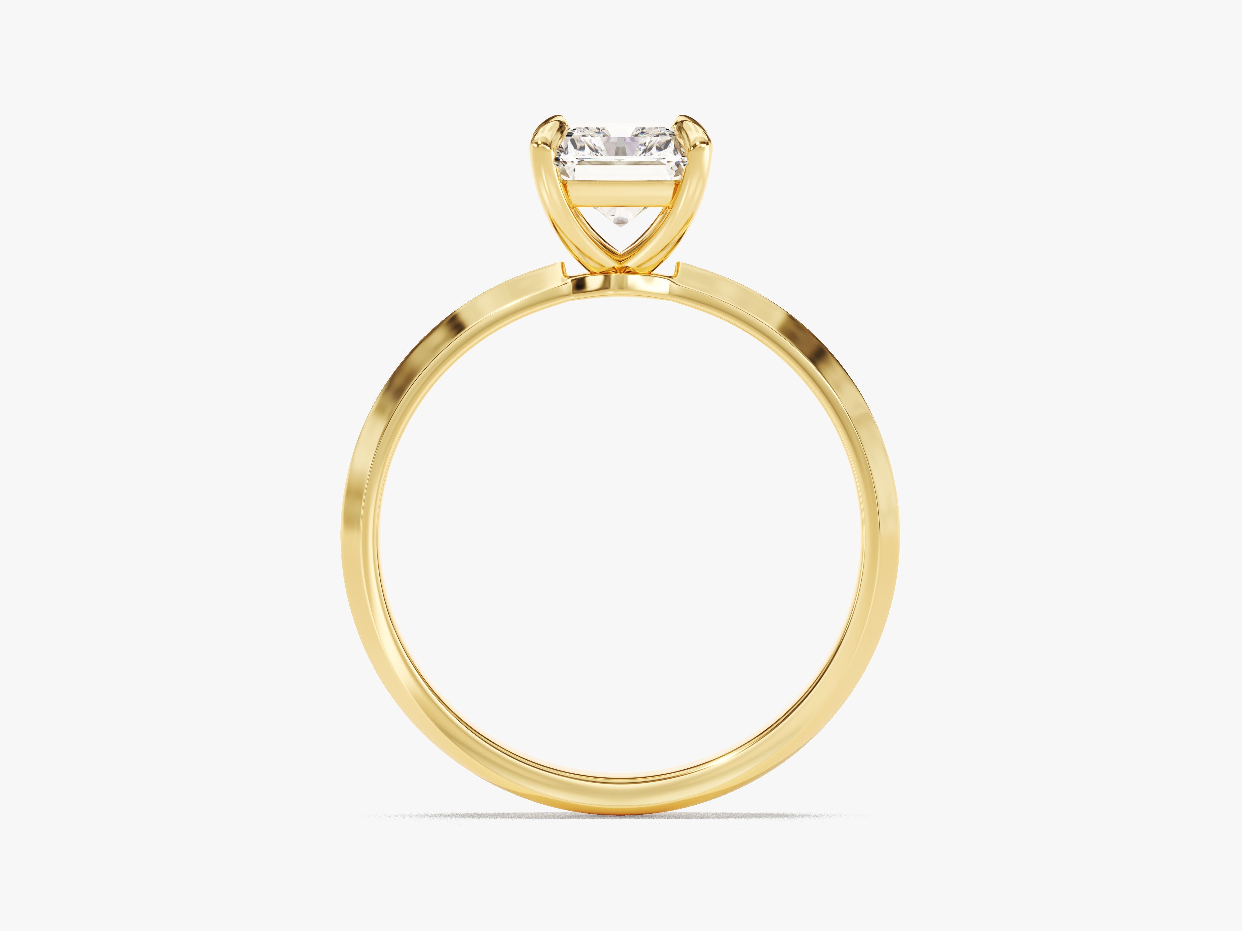 Knife Edge Radiant Diamond Engagement Ring (1.50 CT)