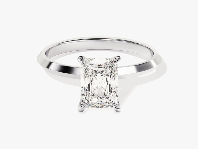 Knife Edge Radiant Diamond Engagement Ring (1.50 CT)