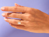 Knife Edge Radiant Moissanite Engagement Ring (3.00 CT)