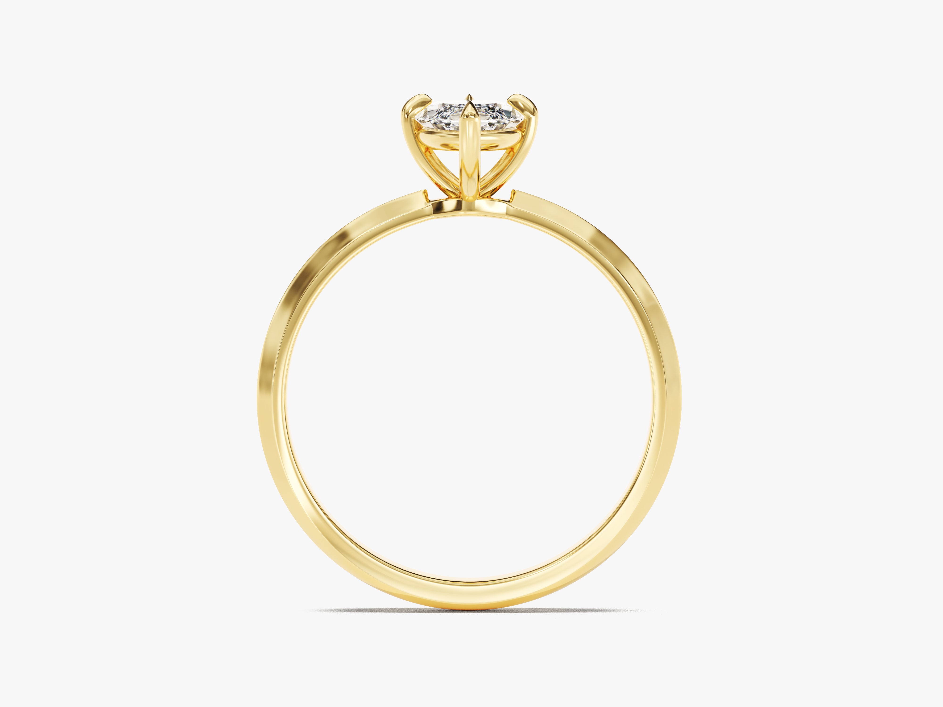 Gold diamond engagement ring from jewelry firm