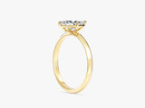 Knife Edge Marquise Lab Grown Diamond Engagement Ring (1.00 CT)