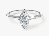 Knife Edge Marquise Lab Grown Diamond Engagement Ring (1.00 CT)